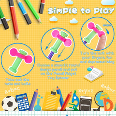 Zhanmai colored plastic spinner on pencils for silent fidgeting