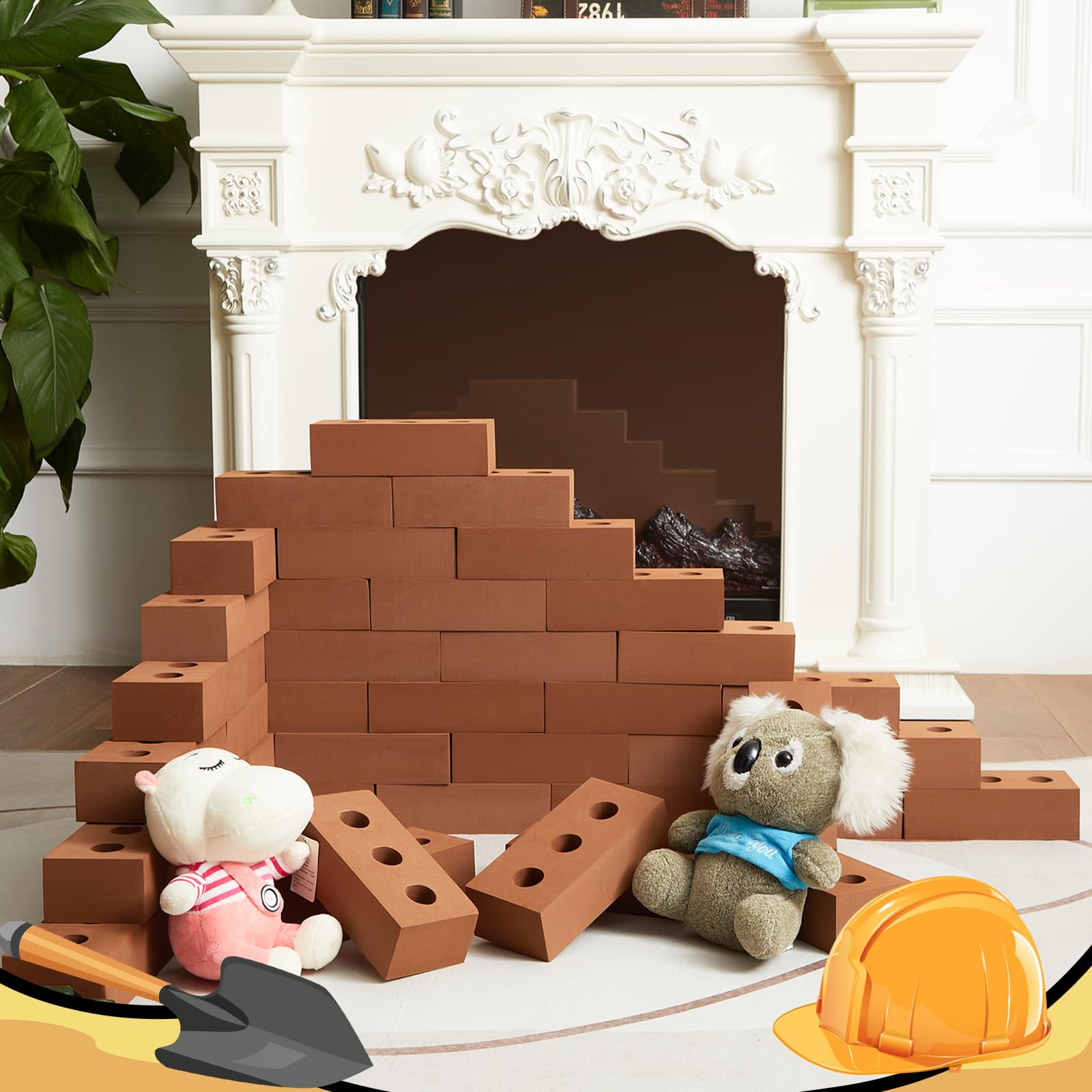 Zhanmai foam bricks realistic brick look for decor and props