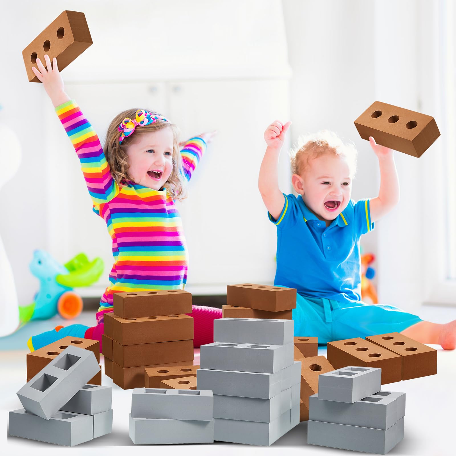 Zhanmai foam bricks classroom activity supports manual skills
