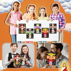 Zhanmai laminated color sheets resist tearing and color with pencils or markers.