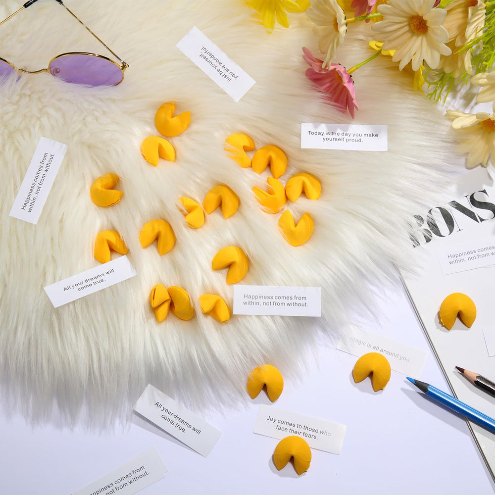 Zhanmai mini yellow eraser beside gift bag, perfect stocking stuffer