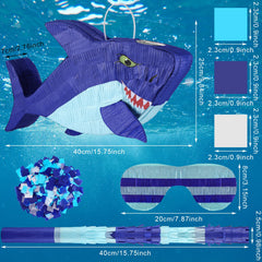 Zhanmai eye mask and bat from shark pinata set for a fun game.