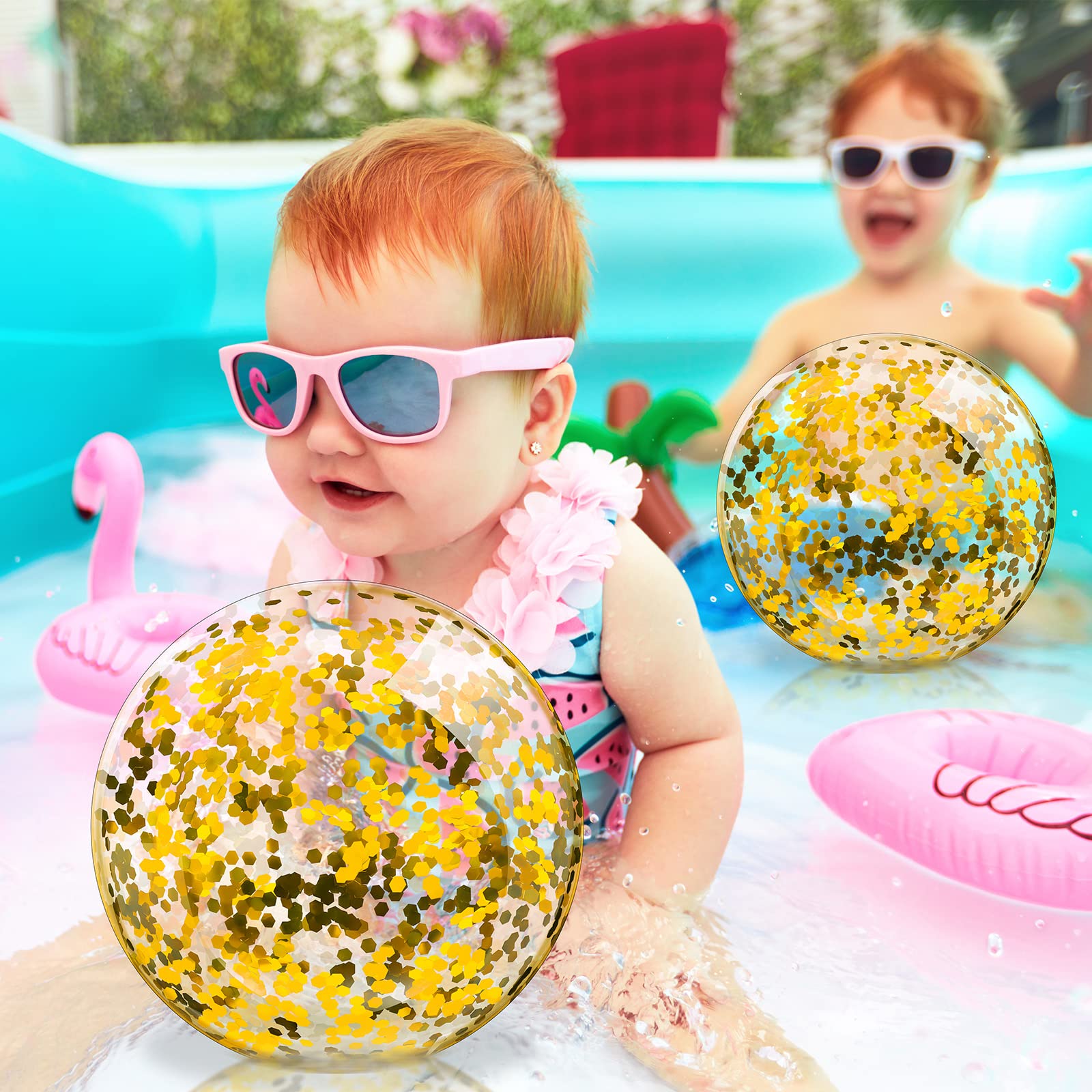 Zhanmai durable PVC beach ball withstands playful pool use
