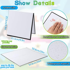 Zhanmai quad fold dry erase board promotes quick ideas and erasable creativity