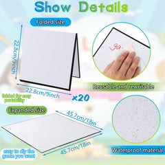 Zhanmai quad-fold portable dry erase board ideal for quick setup.