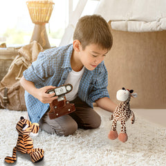 Zhanmai Safari plush set display — ideal for gifting or decor.