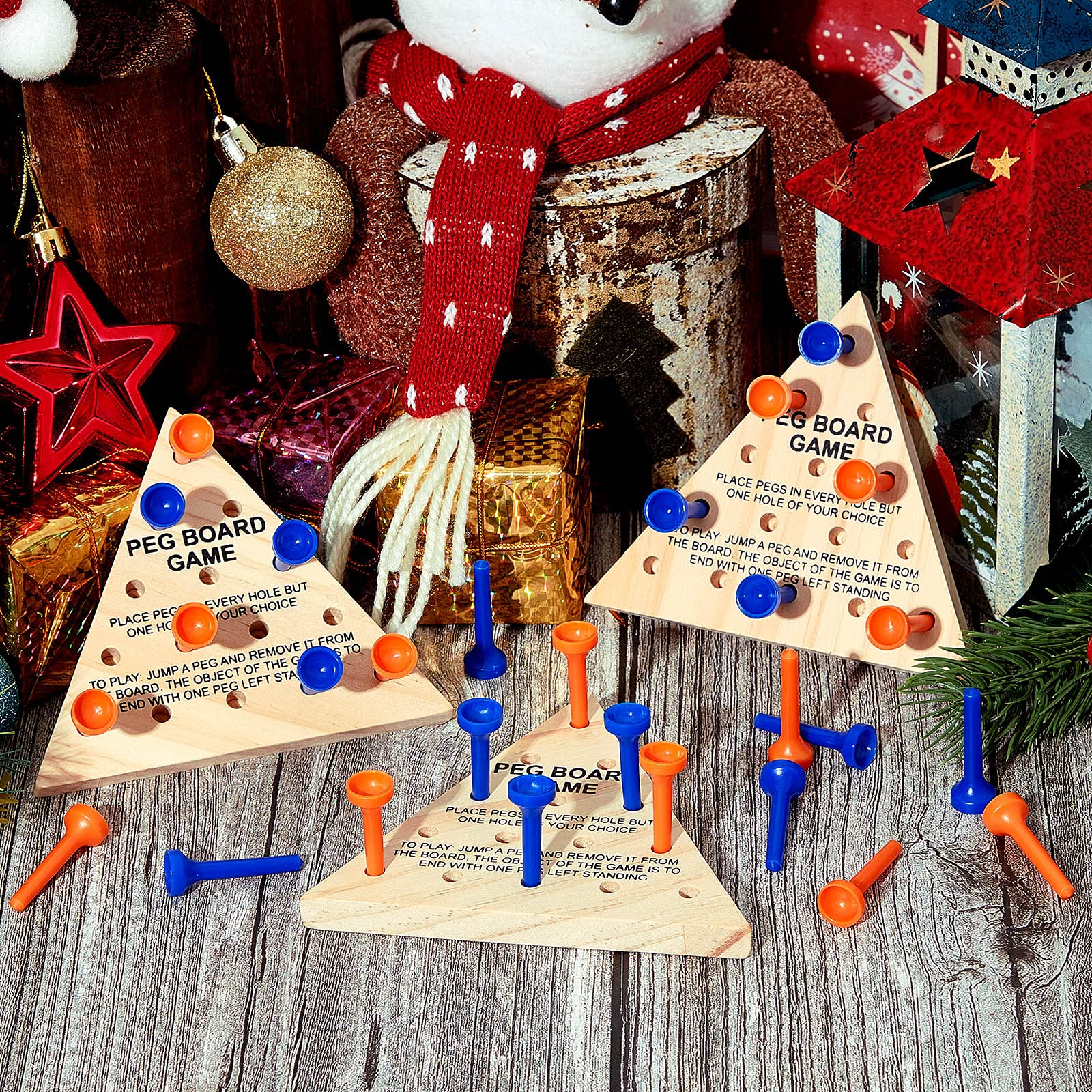 Zhanmai triangle peg board ideal for group play and family fun