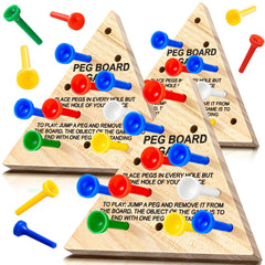 Zhanmai triangle peg game board for family play and focus