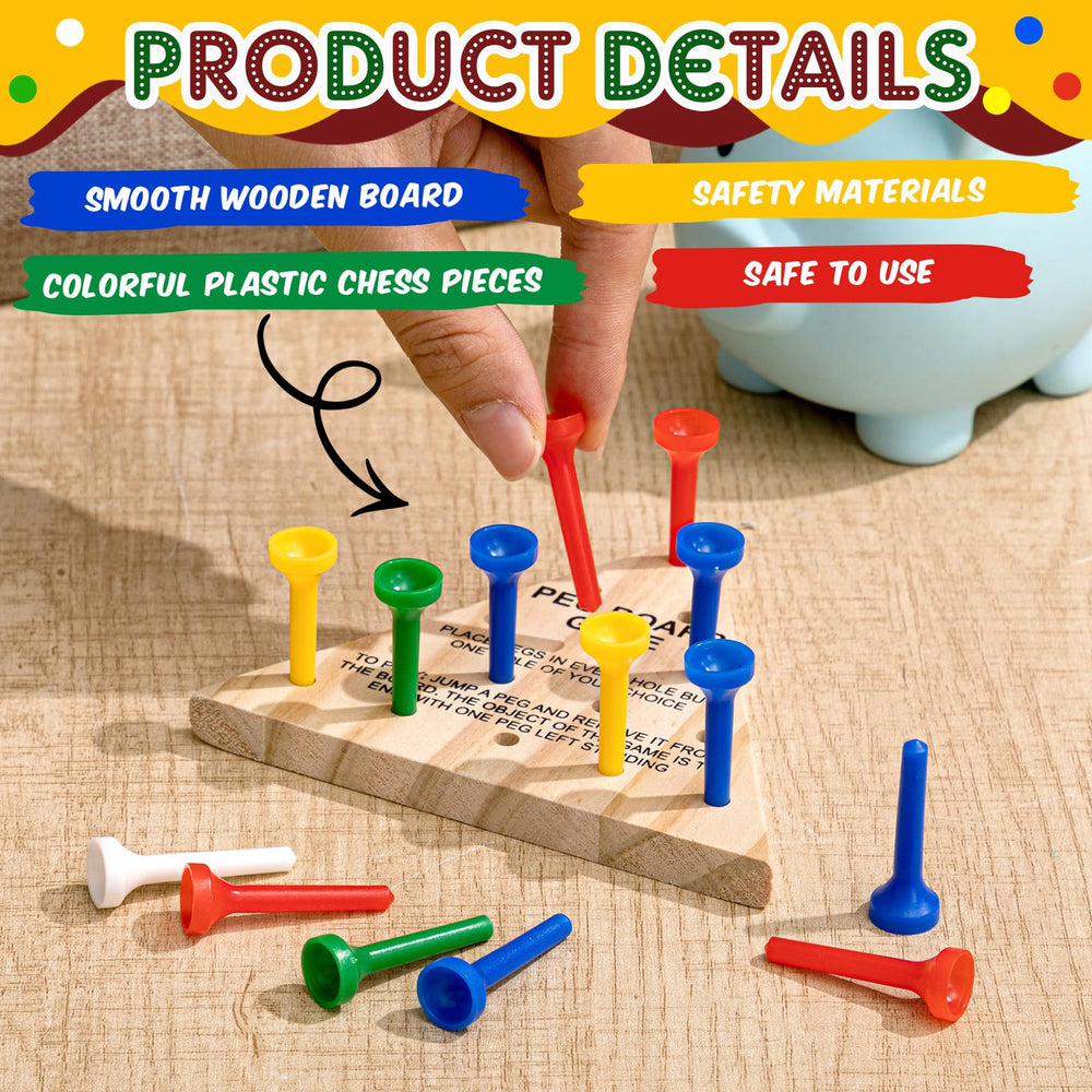 Zhanmai triangle peg game sets compact travel-friendly