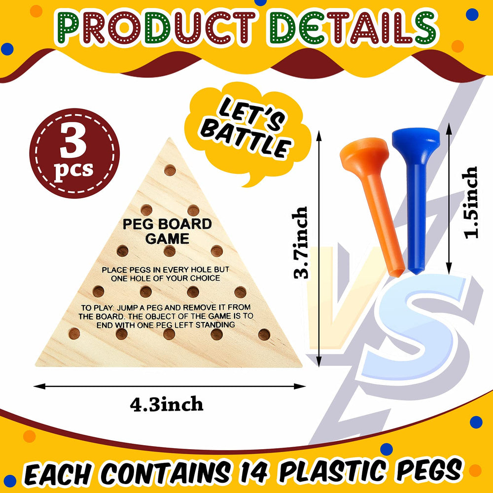 Zhanmai triangle peg sets in travel size for learning on the go
