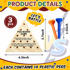 Zhanmai triangle peg sets in travel size for learning on the go