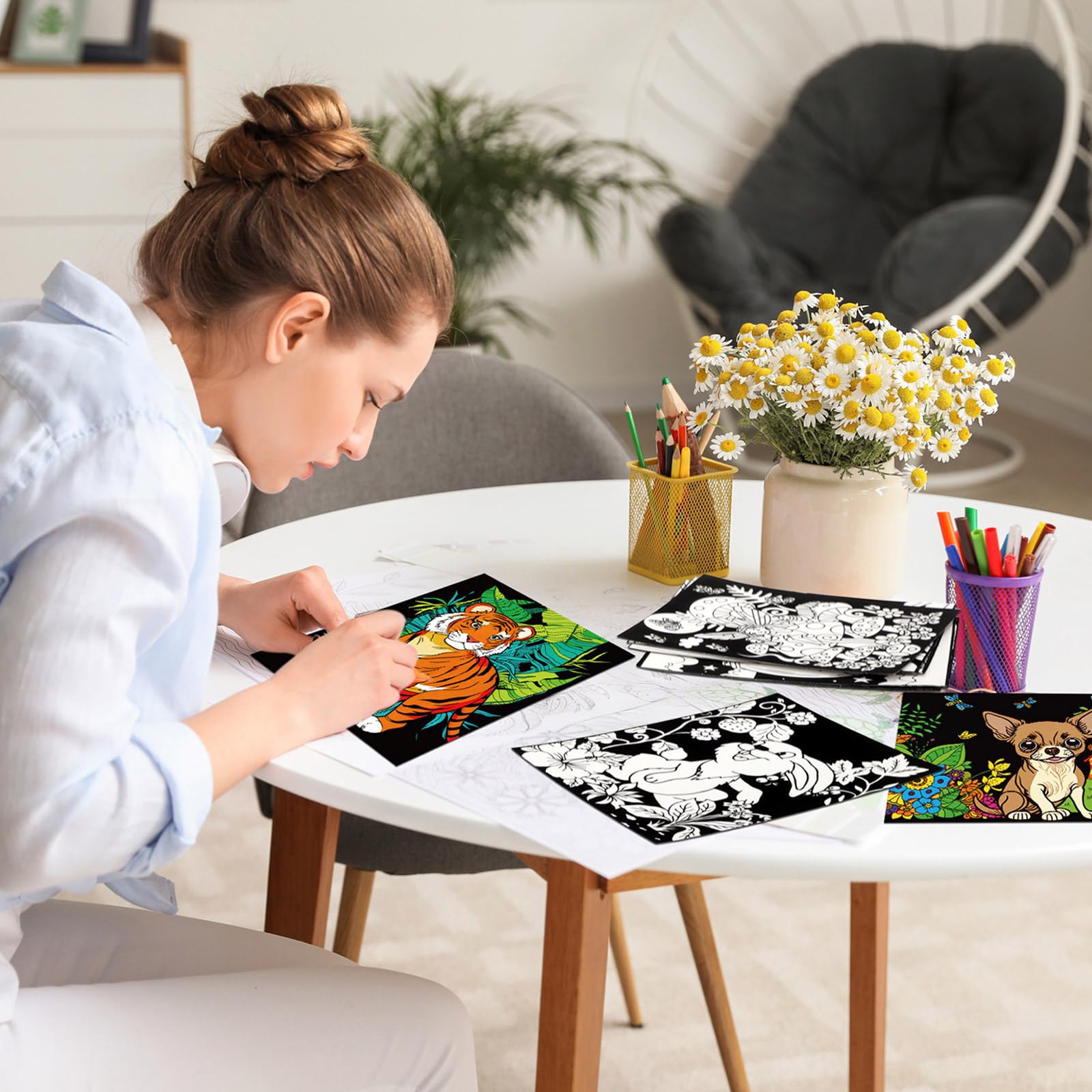 Zhanmai velvet coloring posters ideal for classroom activity packs.