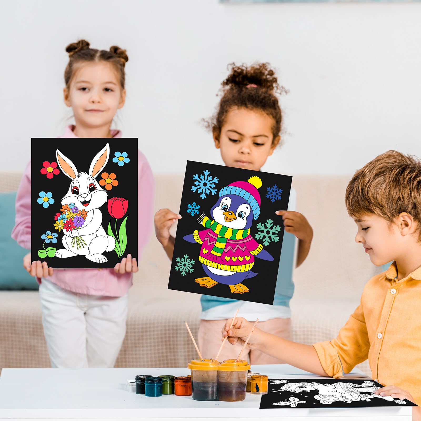 Zhanmai velvet poster elephant provides playful color exploration for kids
