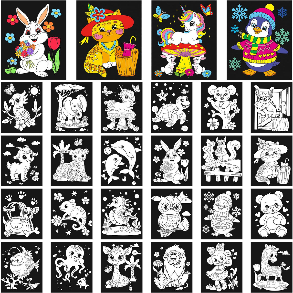 Zhanmai velvet poster panda with soft texture for relaxing coloring sessions