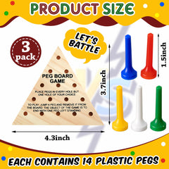 Zhanmai wooden triangle peg pieces in bright colors