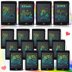 Zhehao 32-pack LCD writing tablets for kids in black, ideal for on-the-go doodling