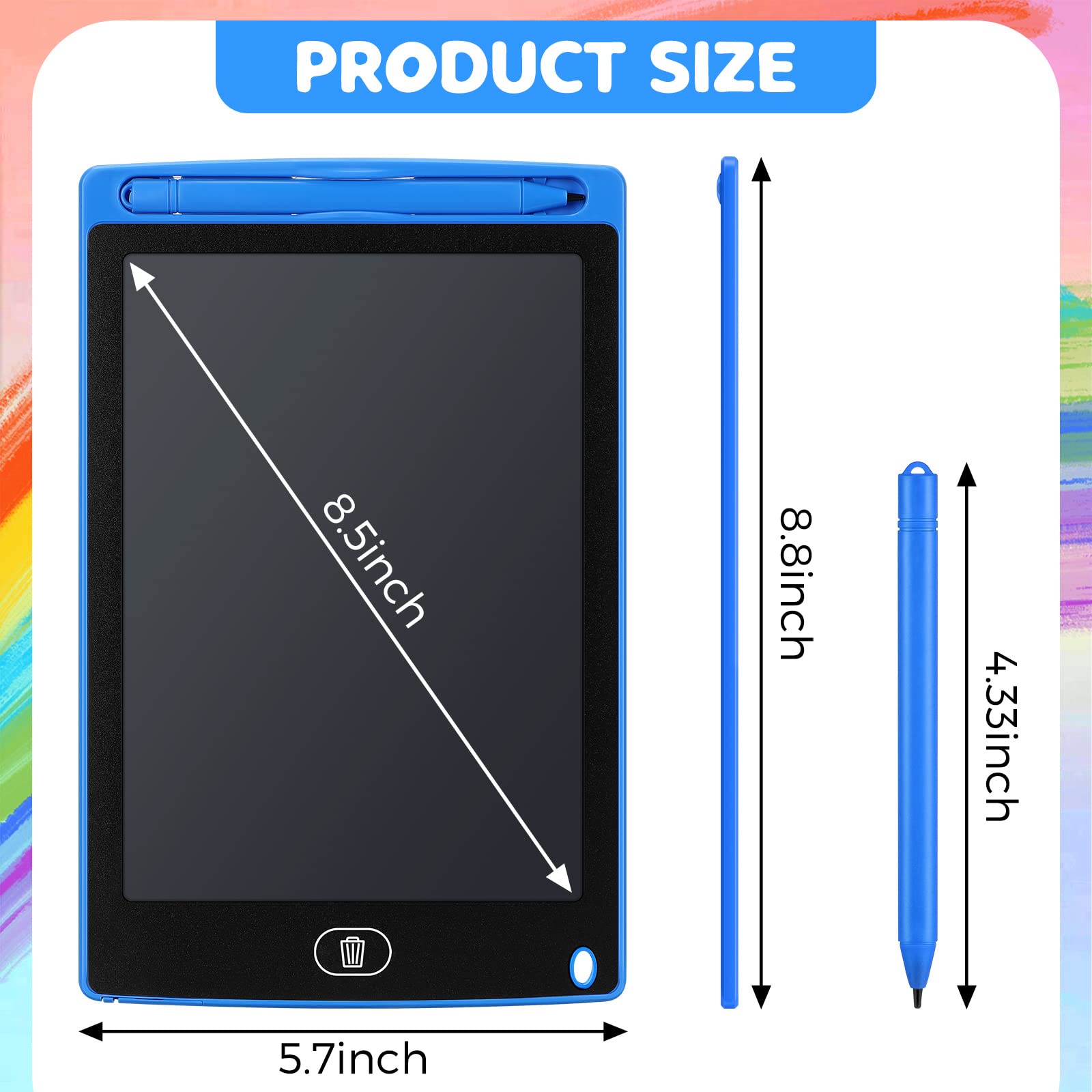 Zhehao 8.5-inch doodle board portable for on-the-go drawing