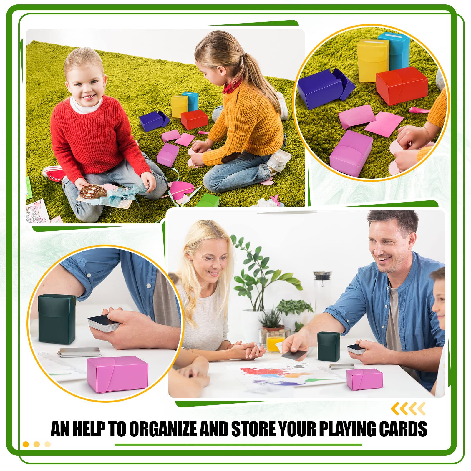 Zhehao card boxes with dividers aid quick content identification at events.