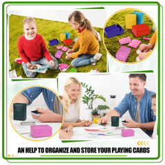 Zhehao card boxes with dividers aid quick content identification at events.