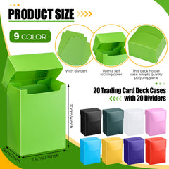 Zhehao deck boxes with self-locking lids protect cards from dents during travel.