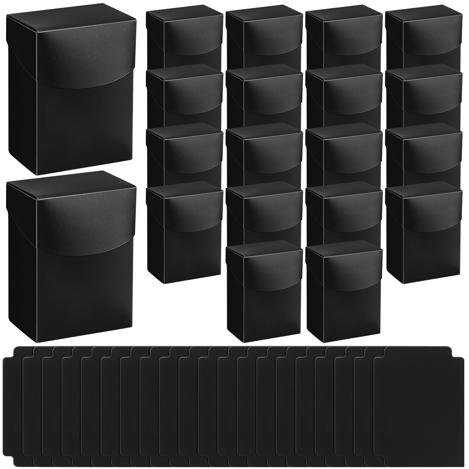 Zhehao black deck card boxes with dividers keep cards organized and protected.