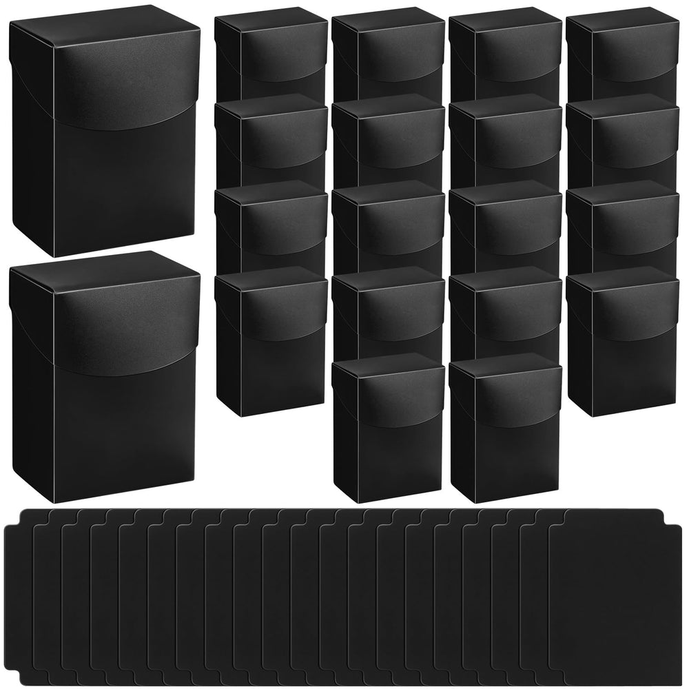 Zhehao black deck card boxes with dividers keep cards organized and protected.
