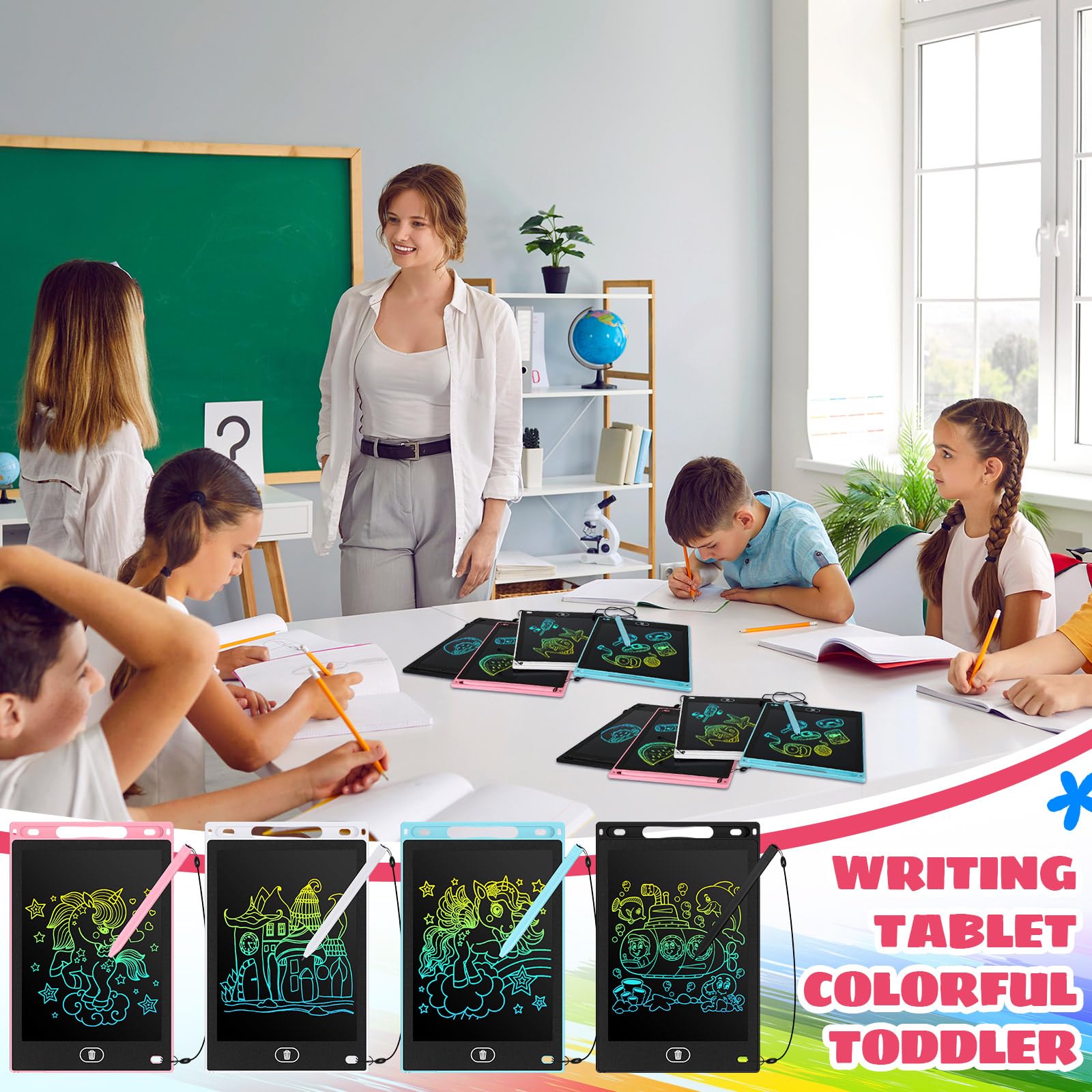Zhehao eye-protection LCD screen reduces glare during drawing.