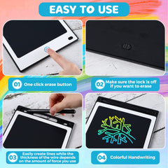 Lightweight 93g Zhehao LCD tablets fit backpacks for travel