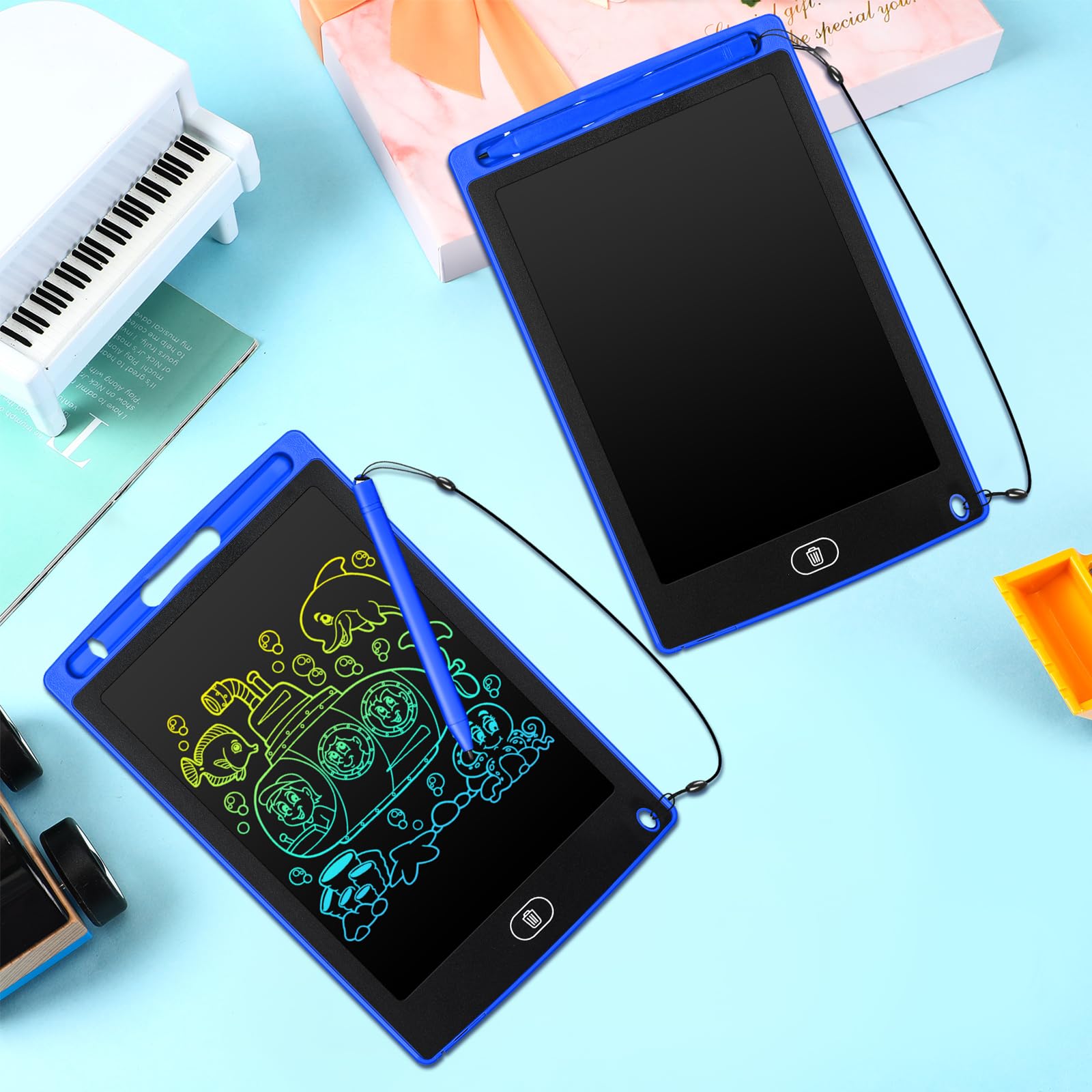 Zhehao blue LCD doodle toy supports screen-free creativity anywhere.