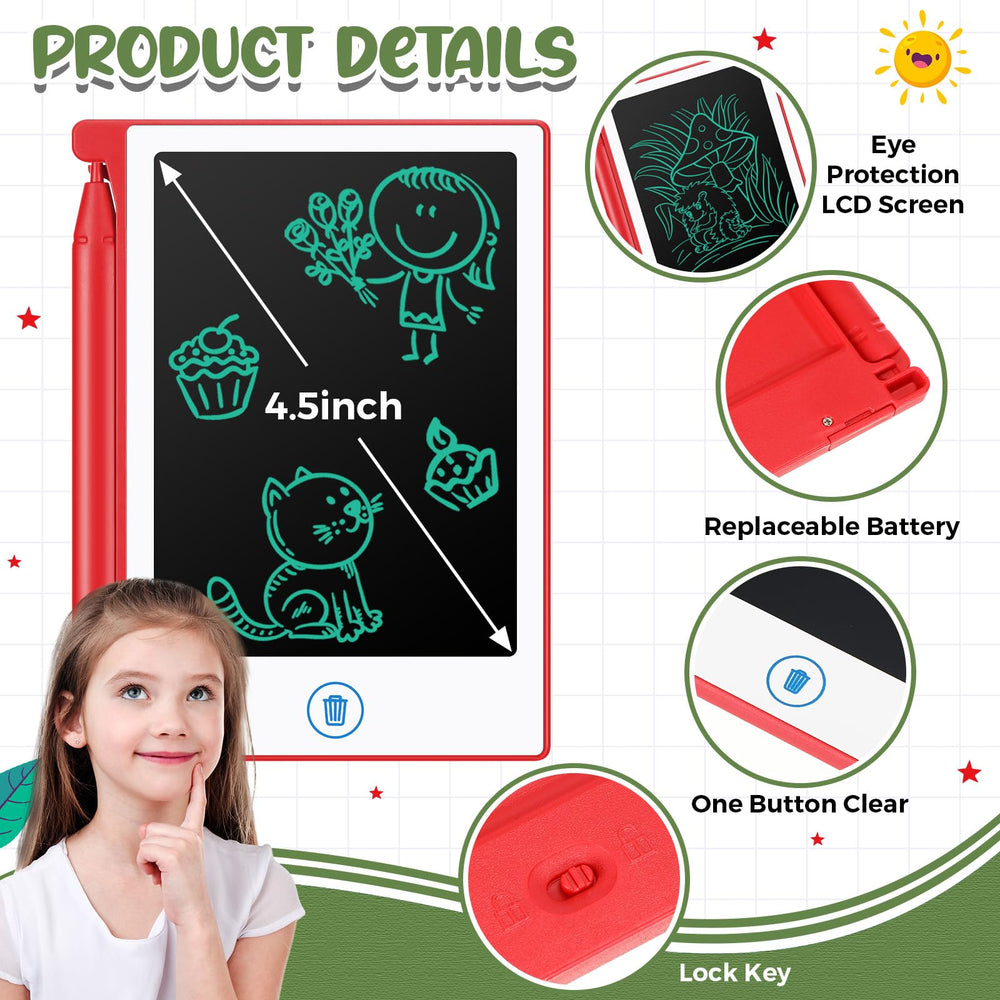 Zhehao portable LCD writing pad for kids offers erasable creativity on the go.