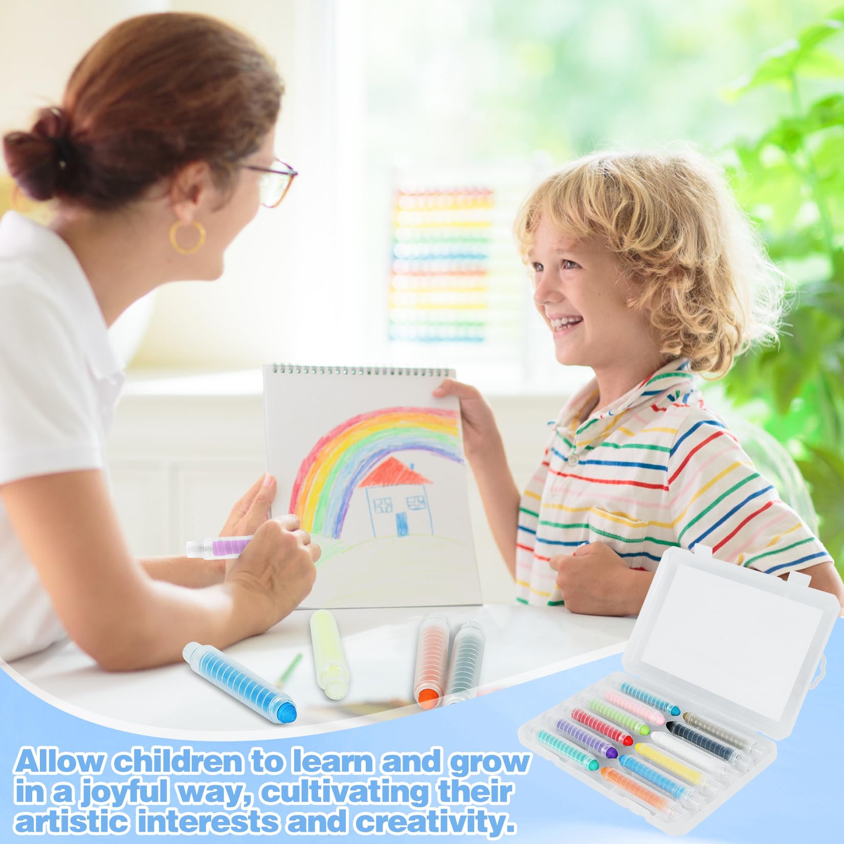 Zhenbuco gift box packaging makes a perfect kids' art gift.