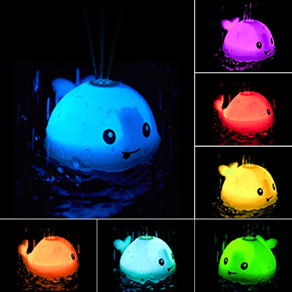ZHENDUO automatic spray whale toy adds color to pool time