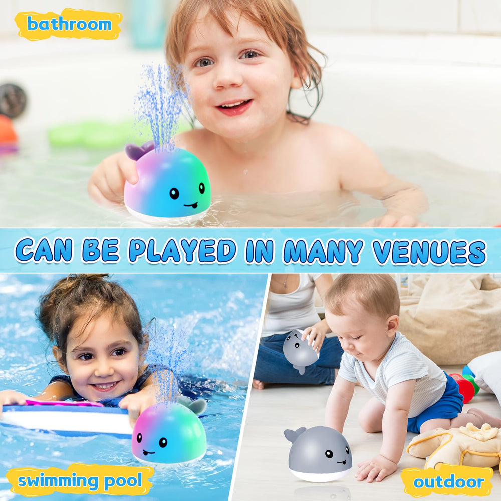 ZHENDUO waterproof whale bath toy with spray for toddler bath adventures