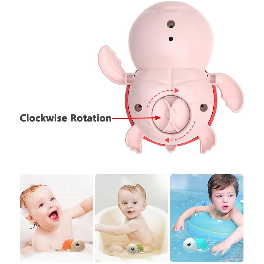 ZHFUYS wind-up cow bath toy moves in water for imaginative pool time