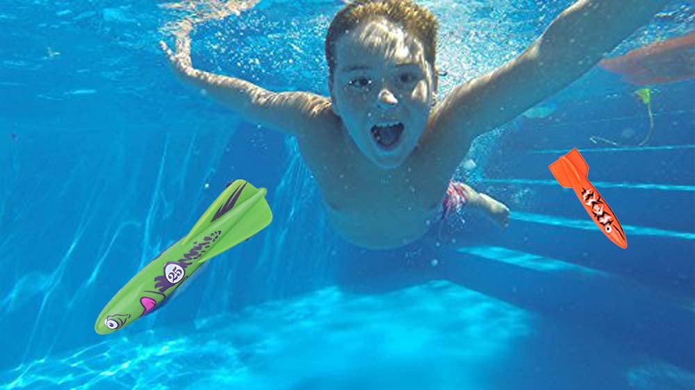ZHFUYS diving torpedo shark size 4.7 inches with easy grip fins