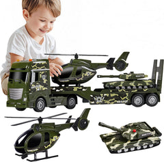 ZHFUYS green military big truck toy enhances imaginative land play.