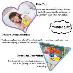 zhidiloveyou banana plush pillow, great for party decor.