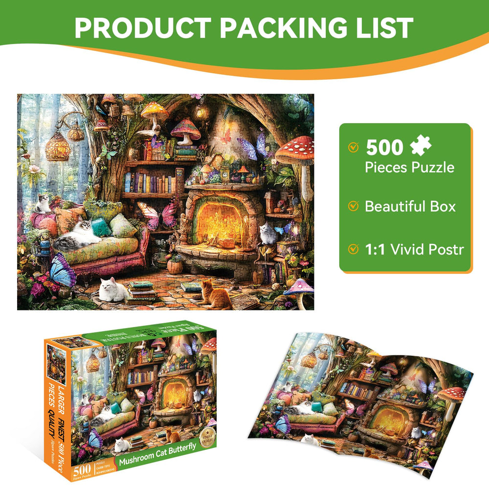 Zhiseoyi 500-piece puzzle adult concentration enhancement through engaging challenges.