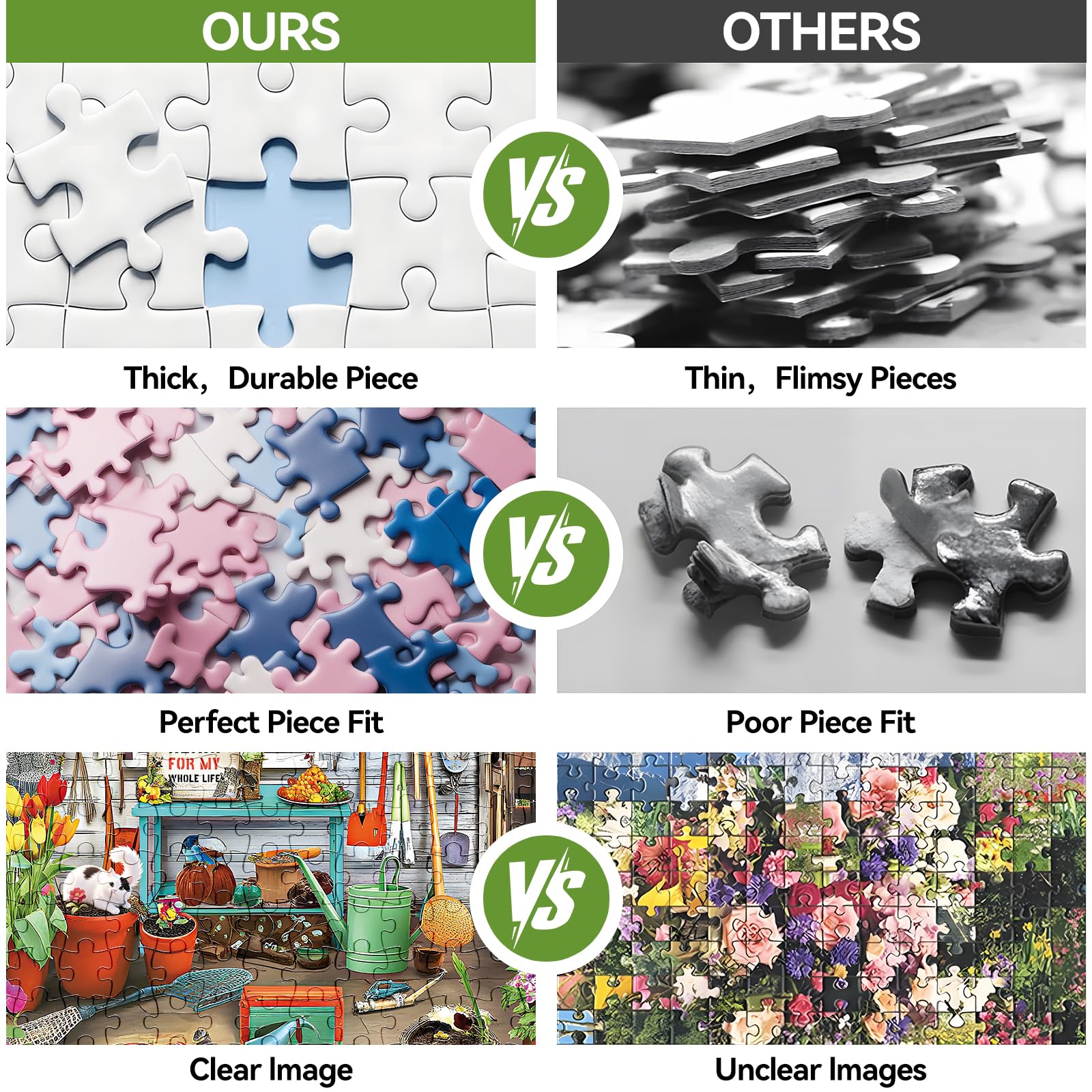 ZHISEOYI puzzle detail with watering can invites visual exploration and calm.
