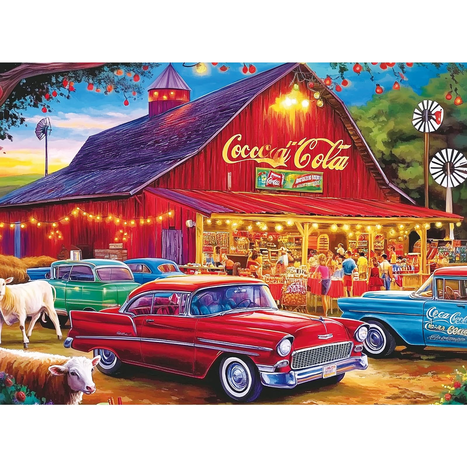 Zhiseoyi Night Car Life 300-piece puzzle for adults—engaging challenge.