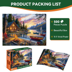 Zhiseoyi cabin and campfire with canoes detail for cozy decor ideas