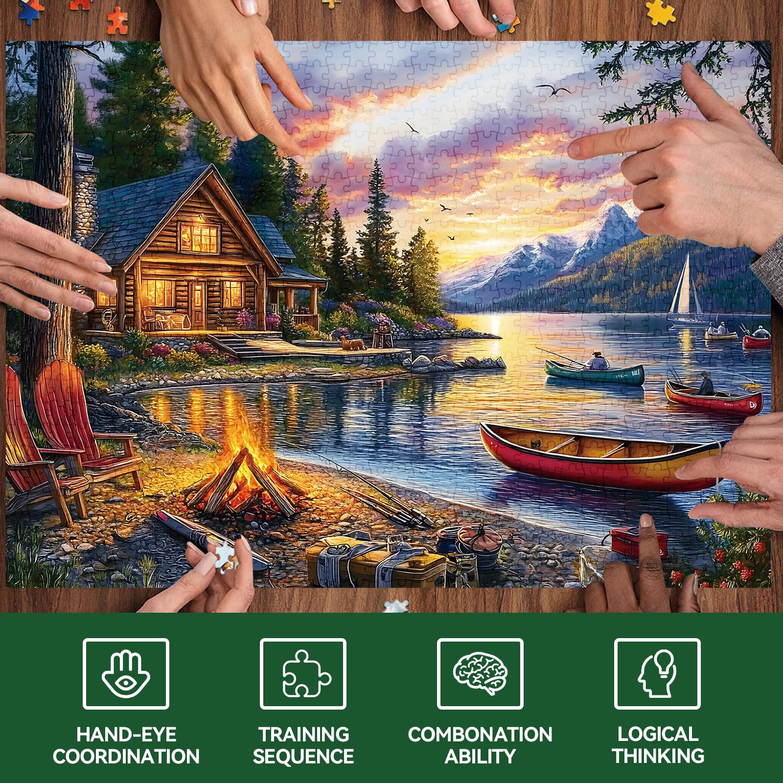 Zhiseoyi interlocking puzzle pieces connect securely for a smooth solving experience