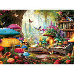 Zhiseoyi spellbook forest puzzle featuring vibrant forest imagery for immersive family puzzle nights