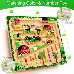 zhiwuzhu Magnetic Color and Number Maze durability test in kid-friendly use