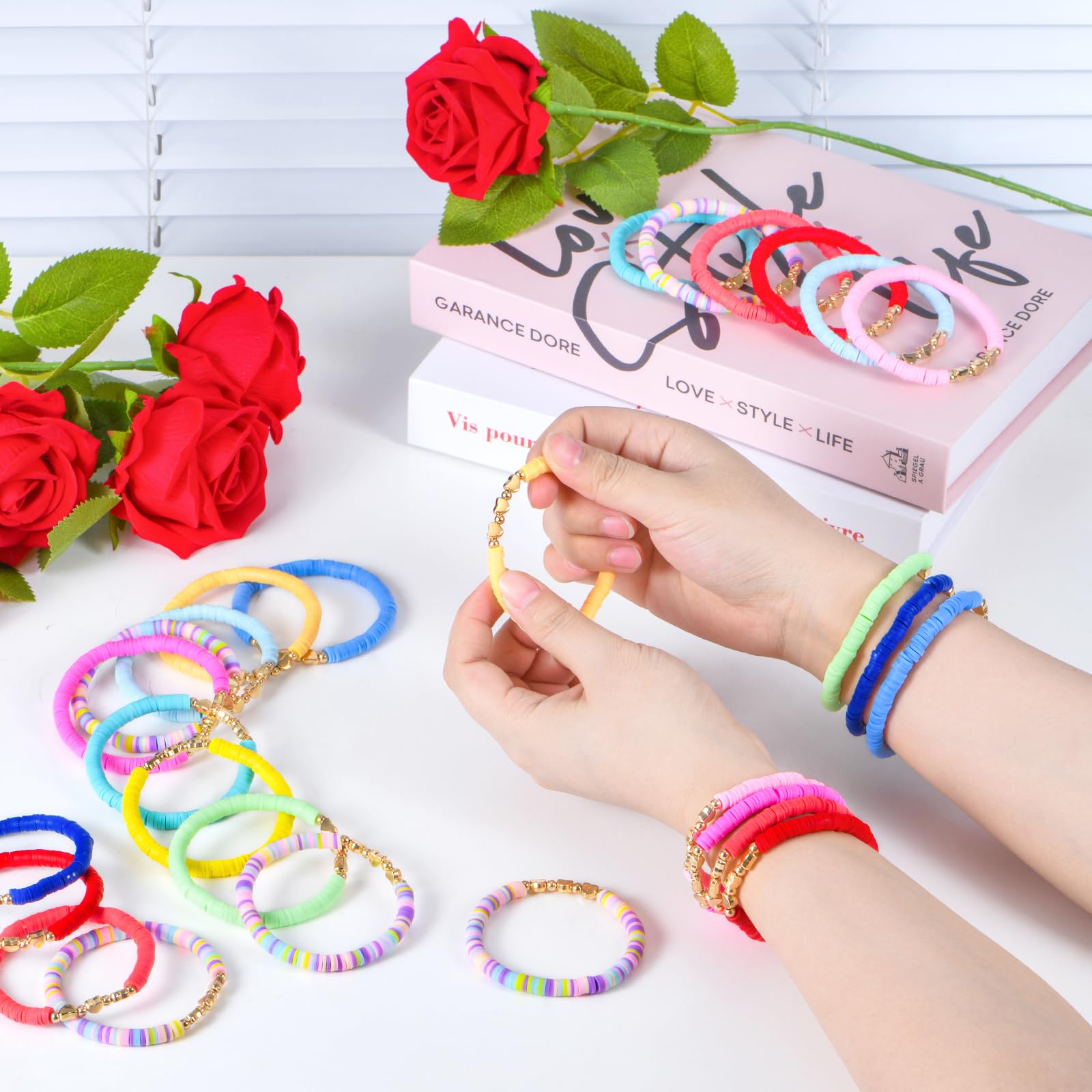 ZHLISHQINJJ multicolor bracelet set to brighten outfits and match moods