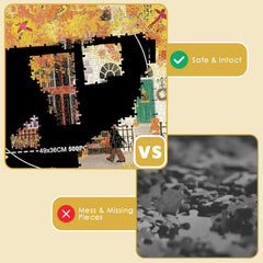 ZHLKHIOP Puzzle Mat Roll Up uses durable material for frequent puzzlers.