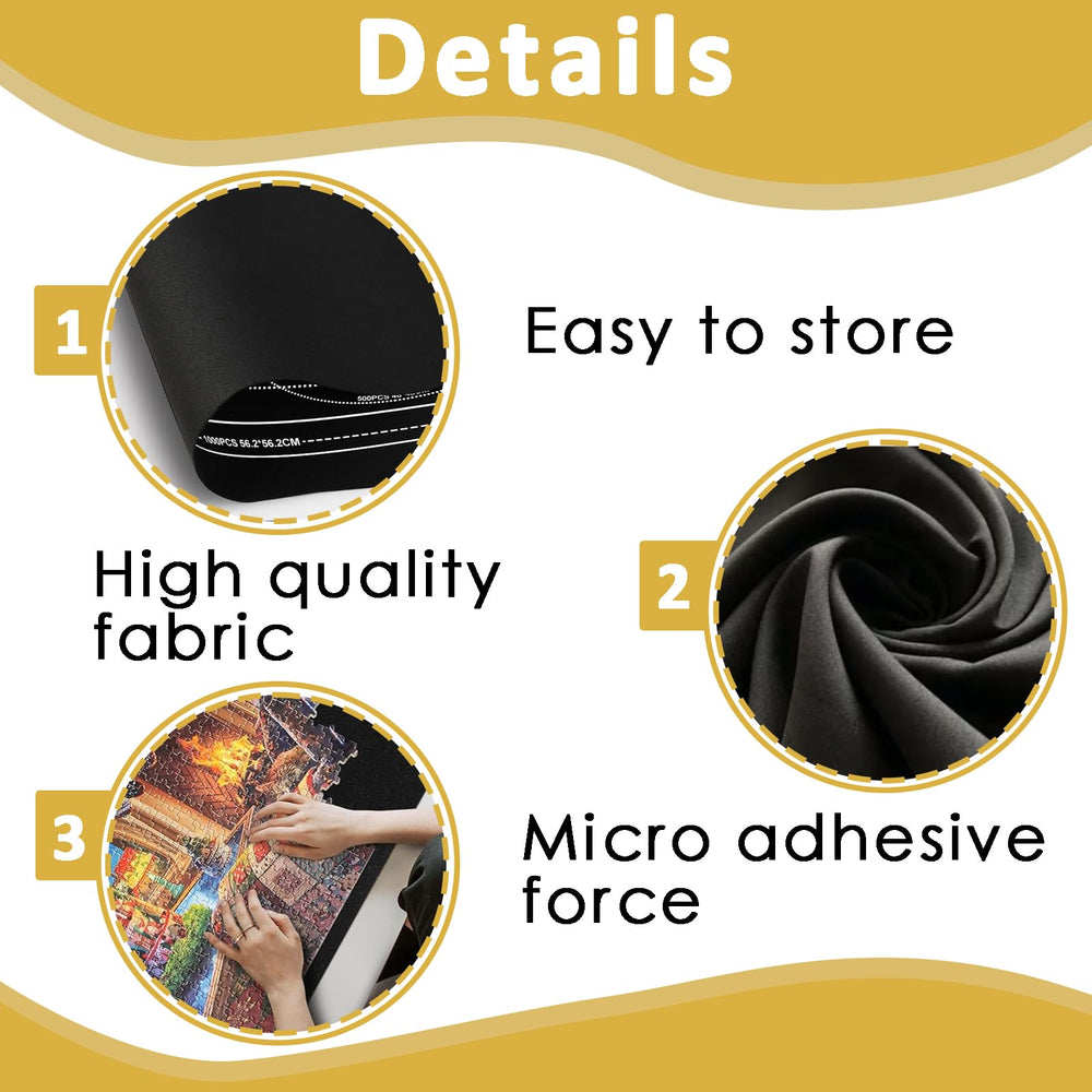 ZHLKHIOP Puzzle Mat Roll Up for portable storage and easy puzzle breaks.
