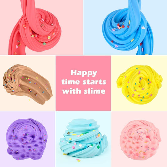 ZHNEHAOKAN slime accessories kit for DIY slime projects at home.