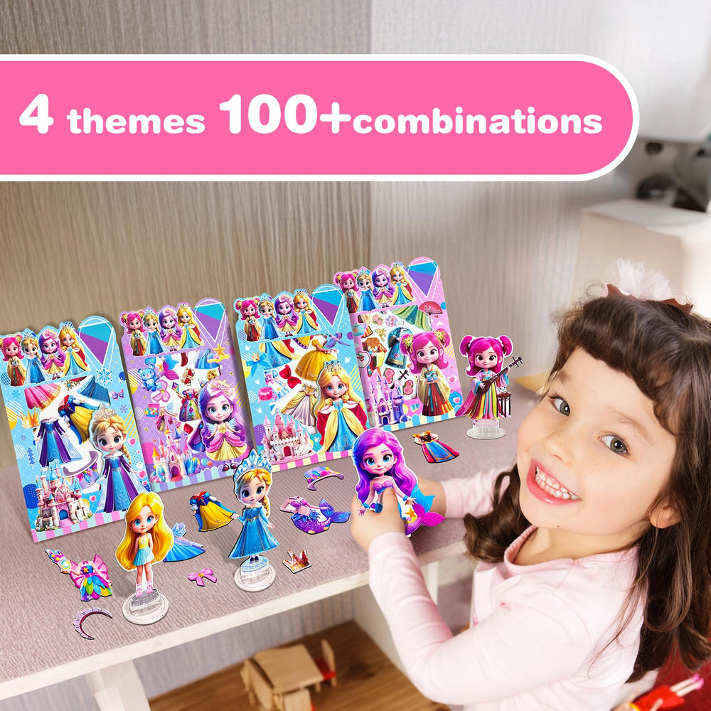 ZHOC magnetic dress up dolls dresses and headpieces expand creative outfit options.