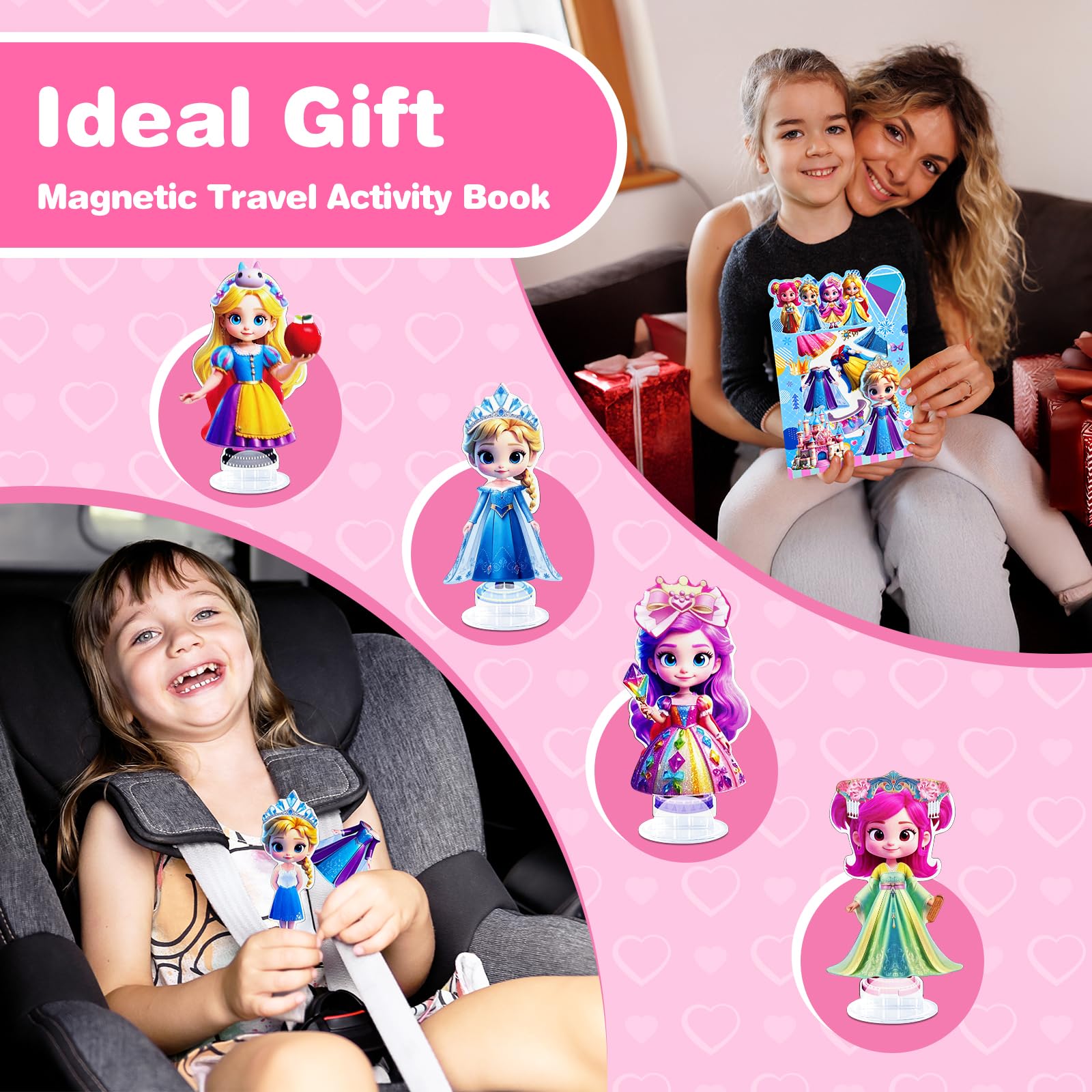 ZHOC magnetic dress up dolls gift box ready for birthdays and holidays.